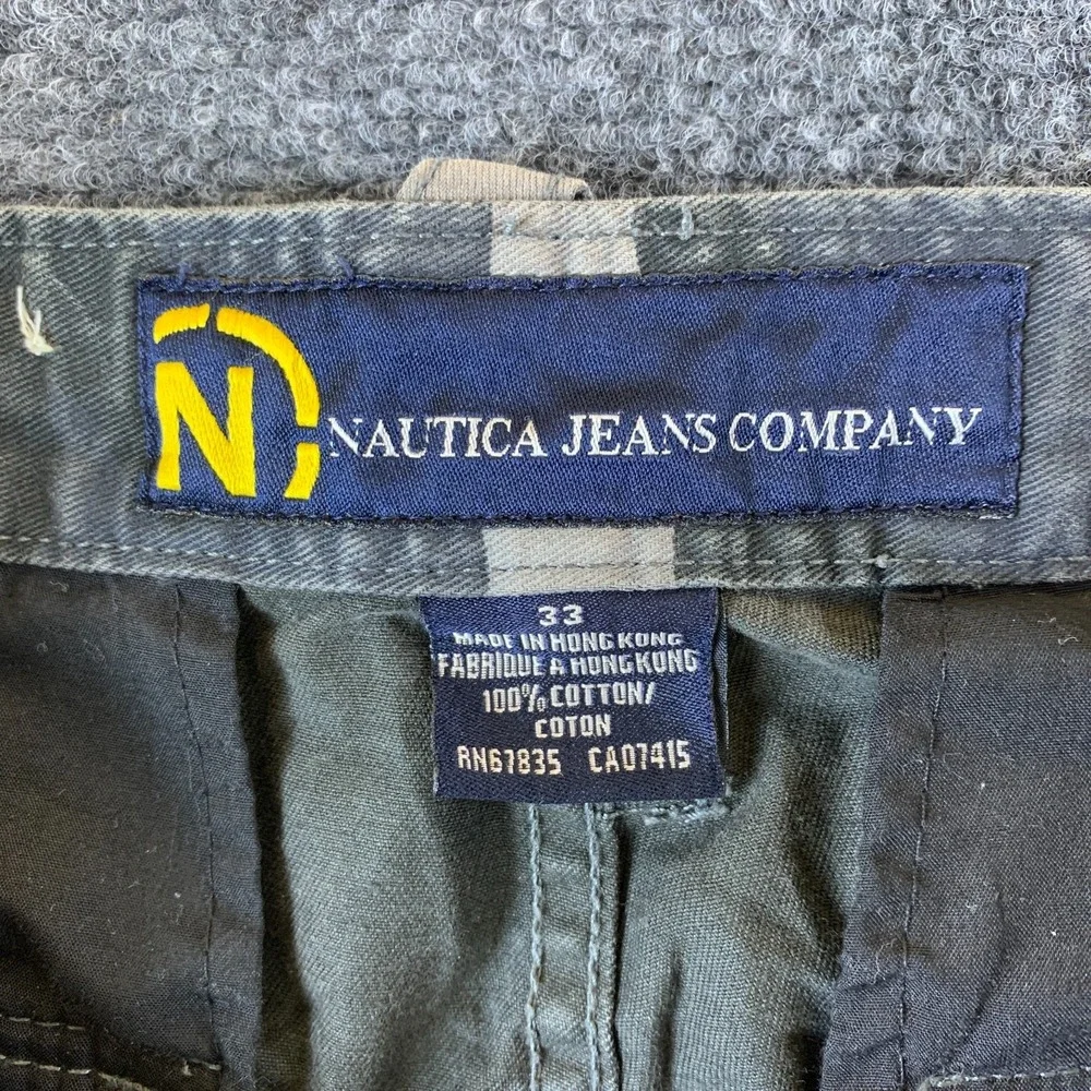 Nautica Jeans Co Utility Shorts Mens 33 Multicolor Camo Cotton Cargo Pockets
